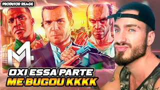 Michael, Franklin & Trevor (Grand Theft Auto) - 𝐕 | M4rkim feat. Henrique Mendonça e Daarui (REACT