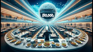 How The World's Largest Cruise Ship Makes 150,000 Meals Every Week