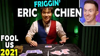 Magician REACTS to Eric Chien Ribbon Act on Penn and Teller FOOL US 2021