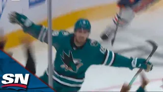 Sharks' Zadina Buries One-Timer On The Rush To Grow Lead vs. Oilers