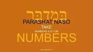 (Part A) Weekly Torah Portion: 35 NASO - TAKE - NUMBERS 4:21-7:89