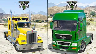 GTA 5 Kenworth Truck vs gta 5 Man Truck - Which is Best ? @Twin Gaming @GG808  @Umbo Cars