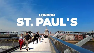 London walking tour | St. Paul's Cathedral 4K