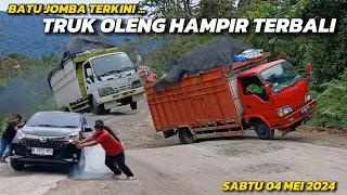 BATU JOMBA SEMAKIN EKSTRIME‼️TRUK OLENG HAMPIR TERBALIK, MOBIL TARI DEPAN SEPERTI KEBAKARAN