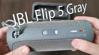 Обзор Акустическая система JBL Flip 5 Gray из Rozetka