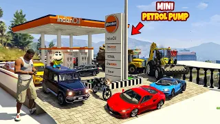 Franklin & shinchan Make Mini Indian Petrol Pump in GTA 5 | Pennem Star