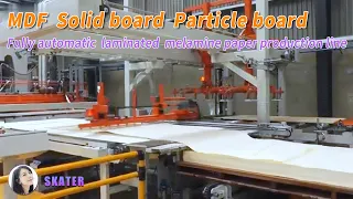 Solid board MDF Particle board Fully automatic laminated melamine paper production line