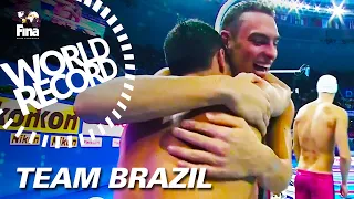 World Record - Team Brazil | #FINAHangzhou2018 | 4x200m Relay