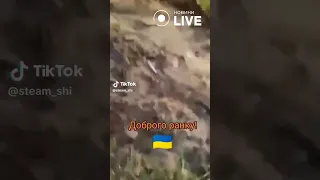 Бійці ЗСУ зловили на відео момент серйозного прильоту по своїх позиціях #shorts