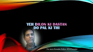 Do Pal Ruka Khwabon Ka Carvan HD Karaoke Track with Female Voice