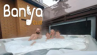 СПА,  SPA центр Banya Club, общественная баня, сауны и бассейн с подогревом , джакузи в Киеве зимой