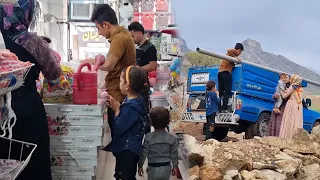 Buying kitchen appliances and faucets from the market by Abbas and Elham