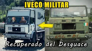 Rescatan un IVECO MILITAR 4x4 del Desguace y lo convierten en su Casa | Al Son de mi Furgón