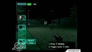 Deus Ex: The Conspiracy PlayStation 2 Gameplay