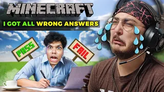 I Gave A Minecraft Exam | Mythpat | REACTION