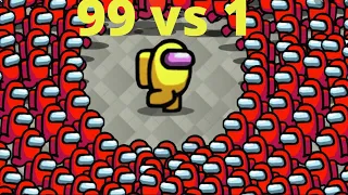 99 IMPOSTORS vs 1 CREWMATE Among Us Best Funny Moment Ep. 12