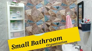 Bathroom Organization And Storage Idea l Small Unfurnished Rental Friendly Decor Ideas