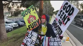 Westboro Baptist Holds Protest Outside Thousand Oaks High