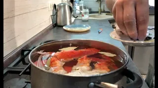 I'm cooking a purchased crab! How to cook frozen Kamchatka crab recipe