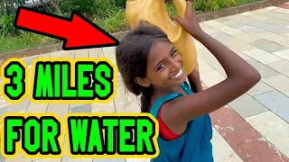 12-year-old SUPERMODEL carries water 3 miles a day