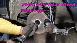 Beginners guide to changing the rear wheel bearings of a Volvo 240
