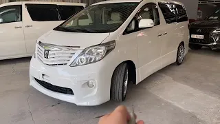 The 2010 TOYOTA ALPHARD V4 Top Full Option White Color Review For Sale