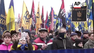 Ukrainian nationalists march in Kiev