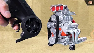 How to Assembly DDW 1/10 RC Car Engine V8C Supercharger 📦