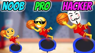 Jump Dunk 3D - NOOB vs PRO vs HACKER