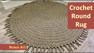 How To Crochet a Round Rug | Tutorial for Beginners