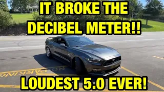 SUPERCHARGED MUSTANG GT BREAKS OUR DECIBEL METER! LOUDER THAN THE CAMARO SS??