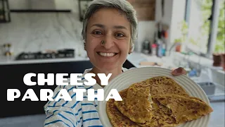 THE MOST DELICIOUS CHEESY PARATHA made in minutes | Easy meals | Packed lunches | Food with Chetna