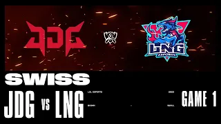 JDG vs. LNG - Game 1 | Swiss Stage | 2023 Worlds | JDG Intel Esports Club vs LNG Esports (2023)