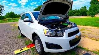 My IAA $3K Theft Recovery 2015 Chevy Sonic Has Drugs in it!!! Repairs + Does it Drive??