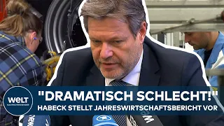 DEUTSCHLAND: "Dramatisch schlecht!" Robert Habeck stellt Jahreswirtschaftsbericht 2024 vor