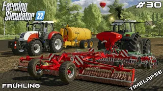 New SLURRY TANKER & reseeding GRASS FIELDS | Animals on Frühling | Farming Simulator 22 | Episode 30