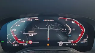 BMW M550i V8 Beschleunigung Acceleration 530 PS 0-100 km/h