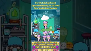 Five Cute Baby Boy Mermaid Experiment Laboratory Two Evil Doctor Story Toca Life World Free Code