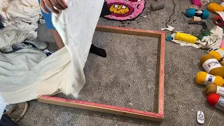 How To Put Rug Cloth On Your Frame