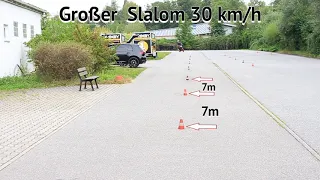 ACADEMY FAHRSCHULE EMOTION Grundfahraufgaben Klasse A Langer Slalom (4x9m 2x7m)