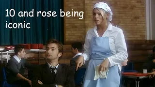 the 10th doctor and rose being iconic for 11 minutes straight