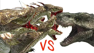 Long Battle 1vs1 ARBS｜ Hydra VS T-Rex  --  Animal Revolt Battle Simulator