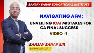 Navigating AFM- Unveiling ICAI Mistakes for CA Final Success- Video-1 #caexams #cafinal