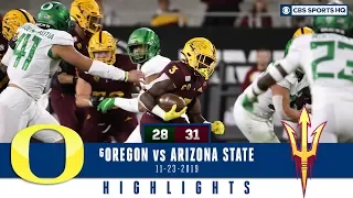 #6 Oregon vs Arizona State Highlights: Sun Devils upset Ducks, holding off comeback | CBS Sports HQ