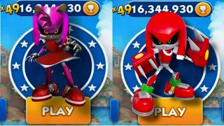 Sonic Dash - Metal Amy VS Metal Knuckles _ Movie Sonic vs All Bosses Zazz Eggman