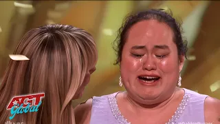 OMG! Blind Autistic Girl Lavender Darcangelo Gets Heidi Klums Golden Buzzer on AGT 2023