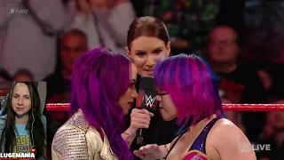 WWE Raw 1/29/18 Sasha Banks interrupts AsukaMANIA