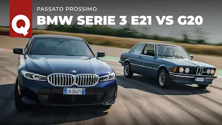 Bmw Serie 3 E21 vs G20: passato prossimo