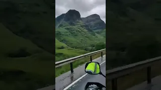 Motorcycle trip through Scotland. Glencoe