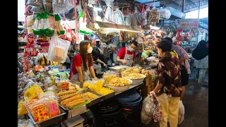 [4K] Walk inside "Iamcharoen Market" fresh market at Samrong, Samut Prakan